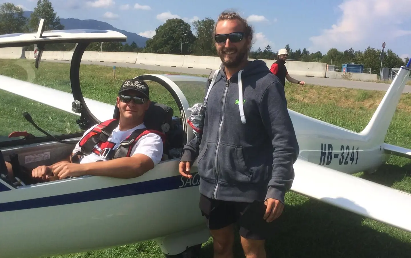 Christian Syfrig beim Segelkunstflug während der Schweizermeisterschaft 2019